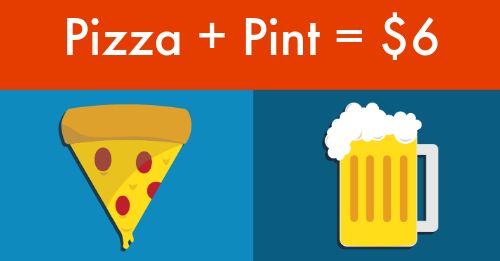 Pizza and Beer Facebook Post