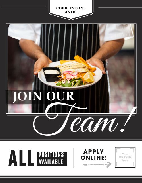 Join Our Team Restaurant Flyer