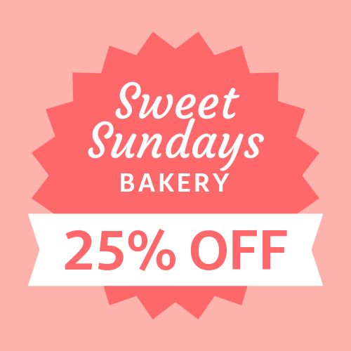 Bakery Discount Label Template by MustHaveMenus