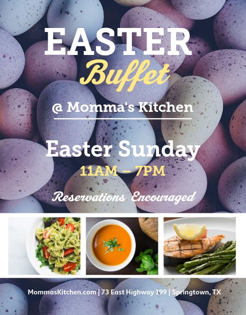 Easter Buffet Flyer