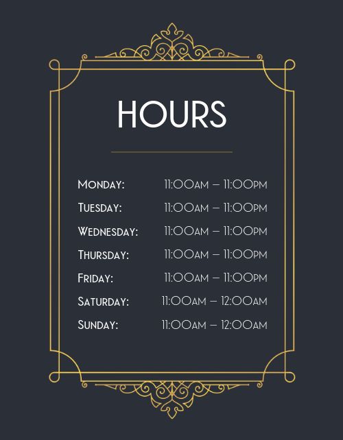 Business Hours Flyer