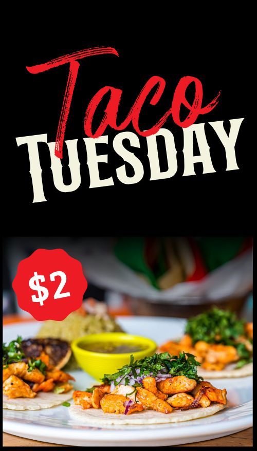 Taco Tuesday Specials Digital Boards Template By Musthavemenus