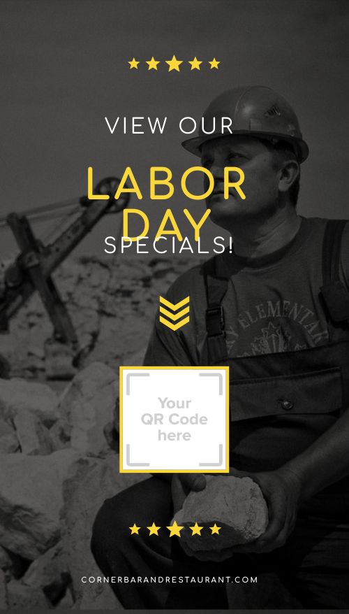 QR Labor Day Digital Poster