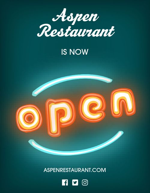 New Restaurant Open Flyer Template by MustHaveMenus