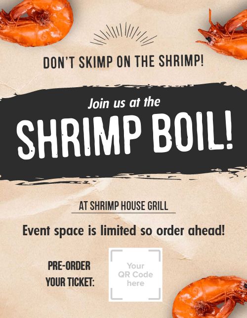 Shrimp Boil Flyer Template by MustHaveMenus