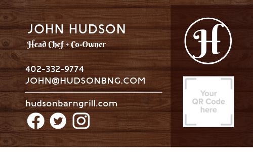 Bar Grill Business Card