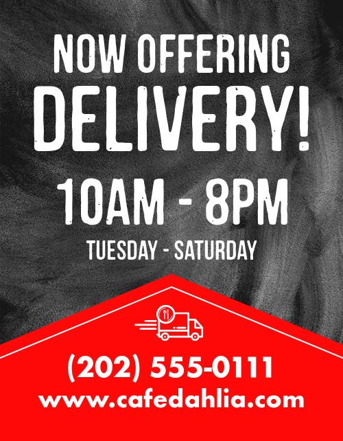 Delivery Offer Flyer page 1 preview