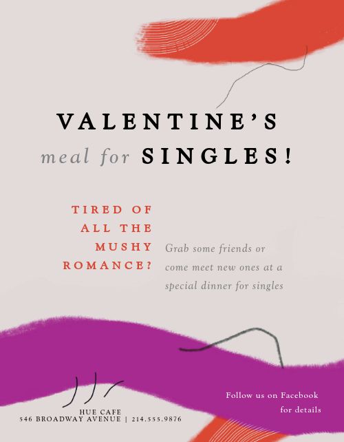 Valentines Meal Flyer