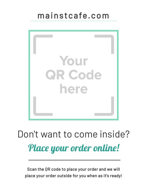 Order Online QR Announcement