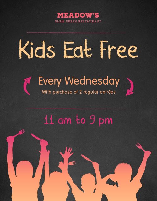 Kids Eat Free Flyer