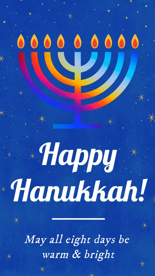 Happy Hanukkah Facebook Story