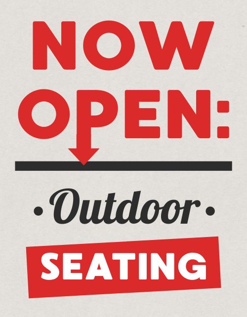 Outdoor Seating Announcement
