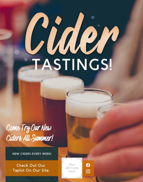 Cider Tasting Poster
