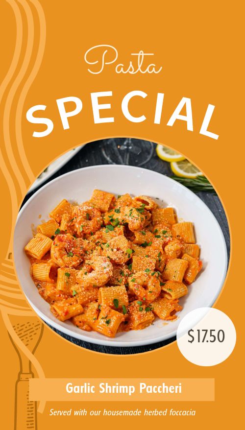 Pasta Specials Digital Boards page 1 preview