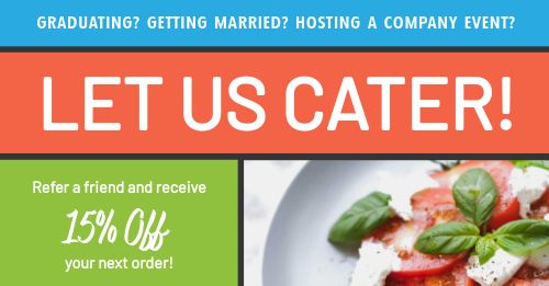 Catering Discount Facebook Post