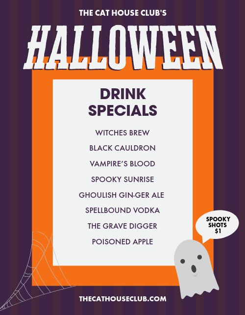 Halloween Drinks Flyer 