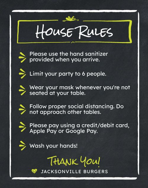 House Rules Poster
