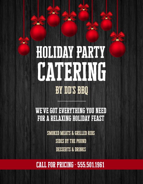 Holiday Catering Flyer