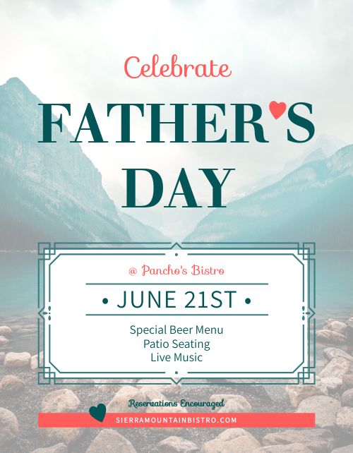 Celebrate Fathers Day Flyer