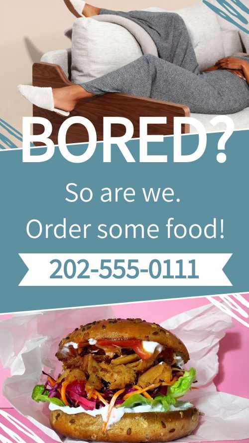 Bored Food Facebook Story