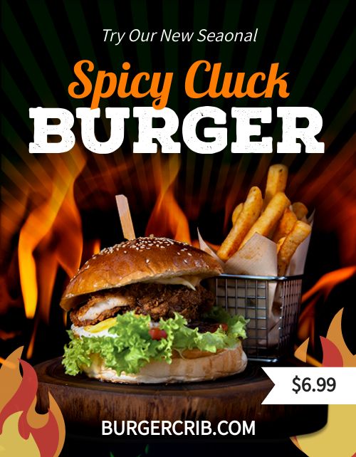 Spicy Burger Flyer