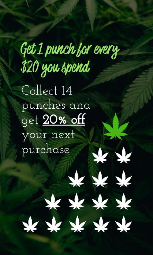 Cannabis Punch Card