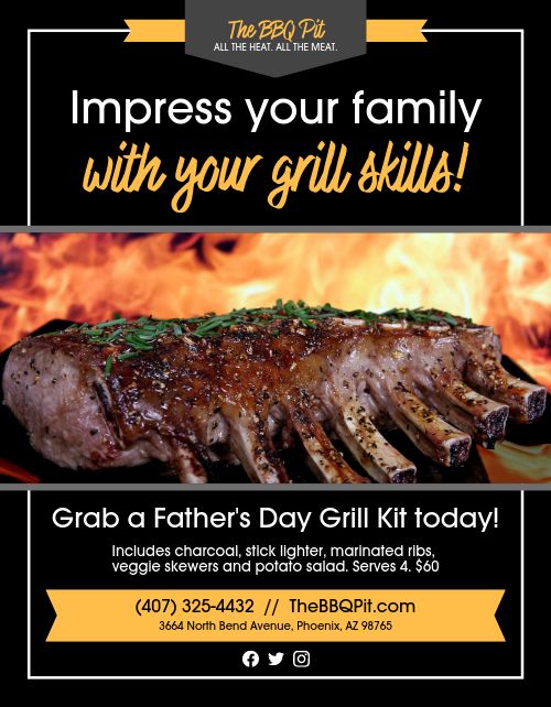 Fathers Day Grill Sign