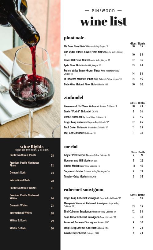 wine-list-menu-template
