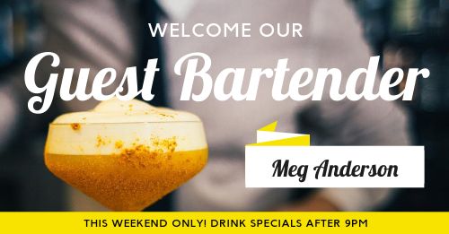 Yellow Guest Bartender FB Post page 1 preview