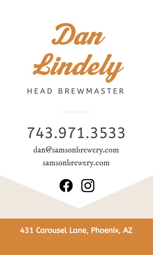 Bar Business Card Sample page 2 preview