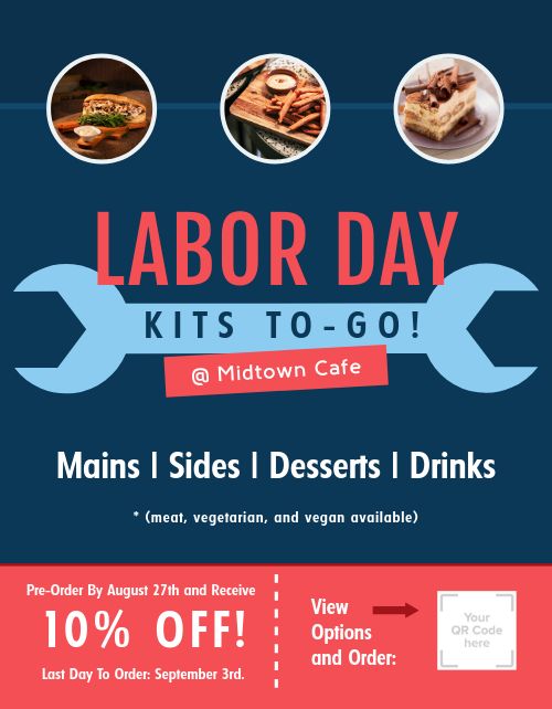 Labor Day Takeout Flyer