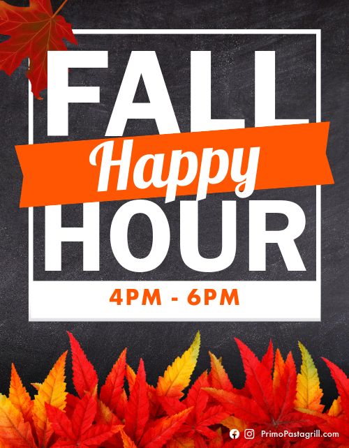 Fall Happy Hour Flyer