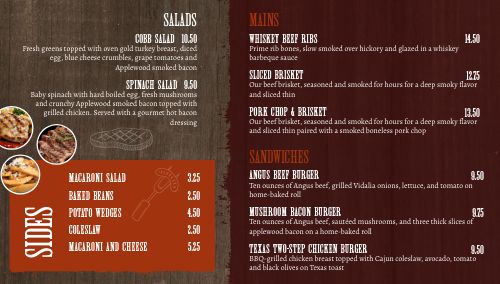 Southern Food Digital Menu Board Template by MustHaveMenus