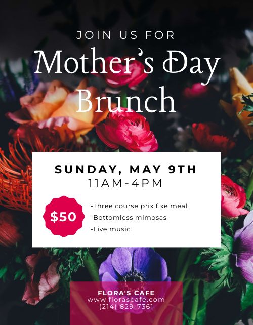 Mothers Day Brunch Sign