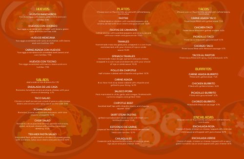 Mexican Takeout Menu Mailer page 2 preview