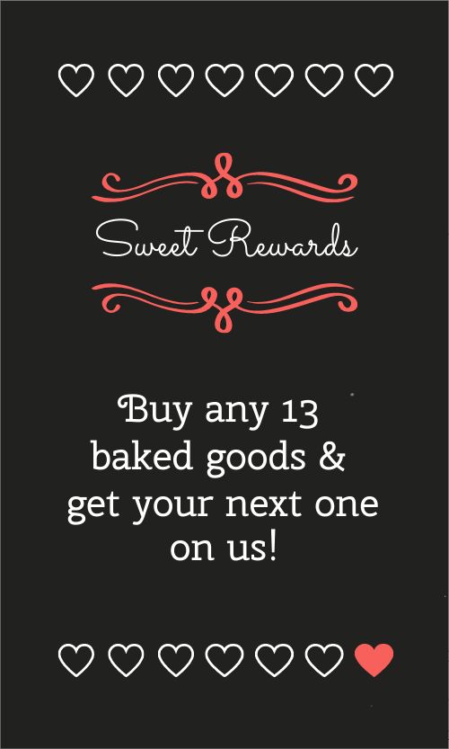 Bakery Rewards Card