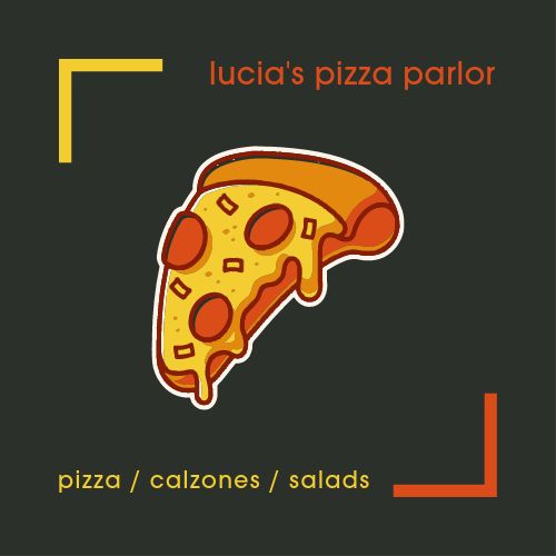 Easy Design Pizza Business Card