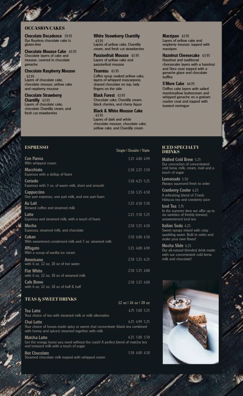 Wood Bakery Menu Design Template by MustHaveMenus