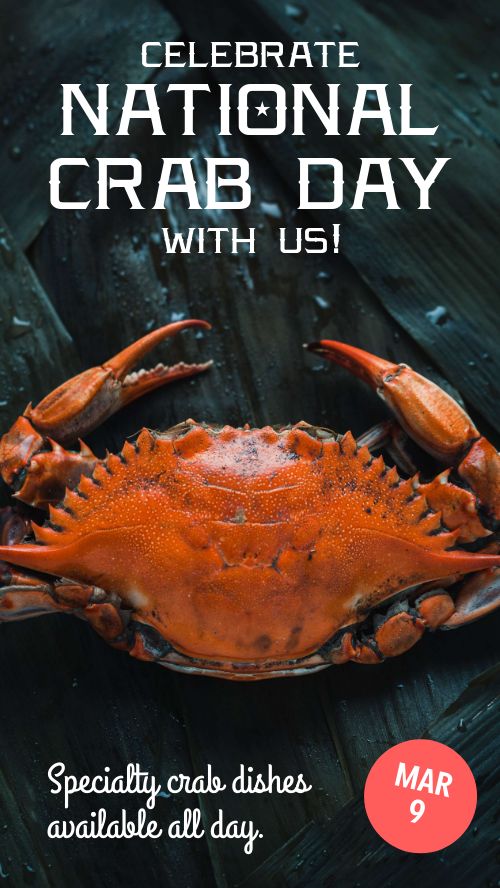 Crab Instagram Story