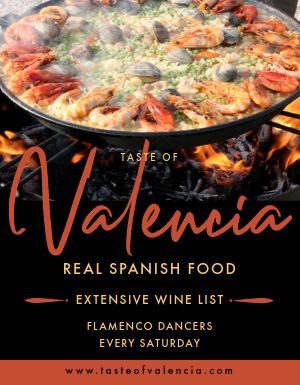 Spanish Food Flyer
