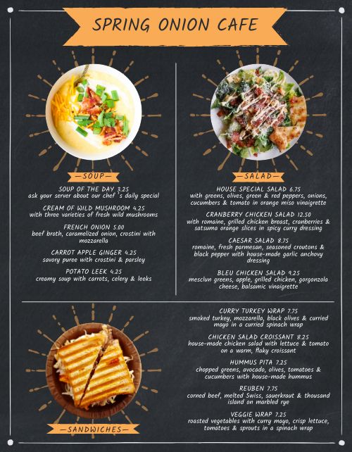 Radiant Cafe Menu Design Template By Musthavemenus