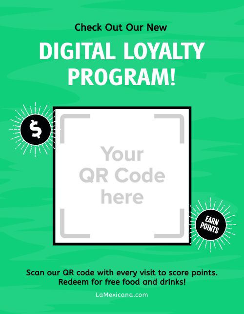 Loyalty Program QR Flyer page 1 preview