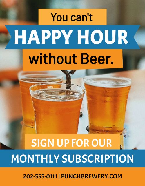 Ale Subscription Flyer page 1 preview