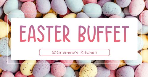 Easter Buffet Facebook Post page 1 preview