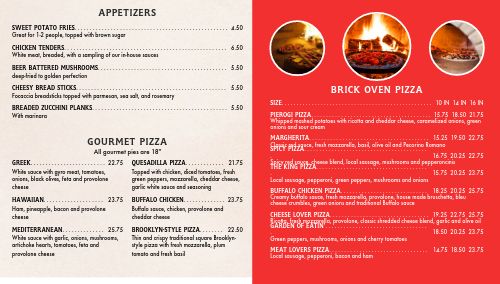 Tasteful Pizza Digital Menu Board page 1 preview