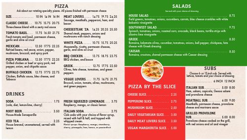 Tasteful Pizza Digital Menu Board page 2 preview