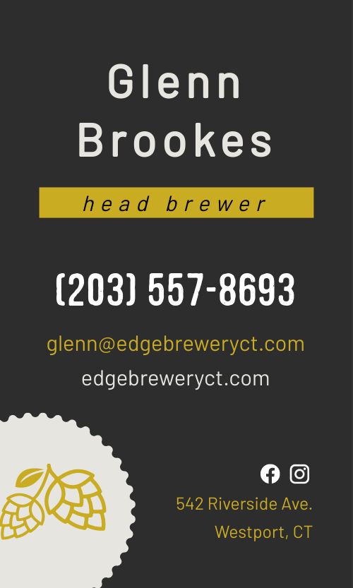 Black and Gold Pub Business Card