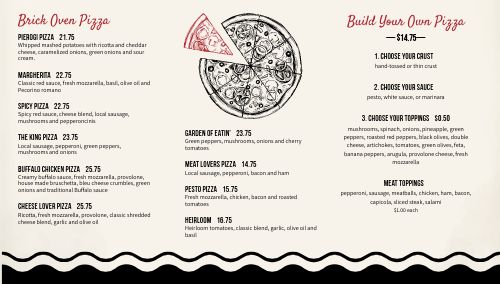 Custom Pizza Digital Menu Board page 2 preview