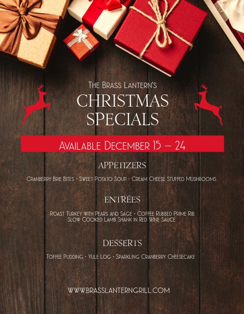 Restaurant Christmas Specials Flyer Template by MustHaveMenus