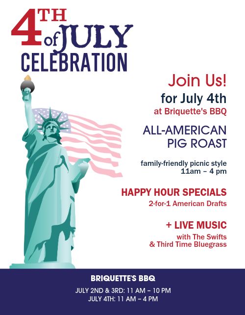 July Fourth BBQ Flyer Template by MustHaveMenus